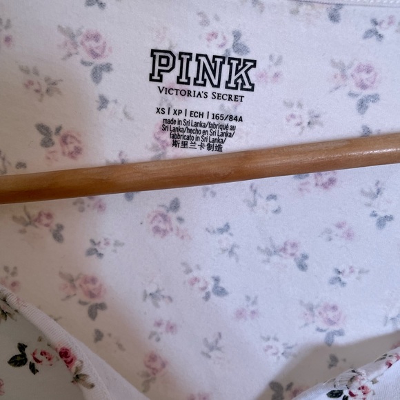 Floral bodysuit, white with pink flower details - Picture 2 of 4